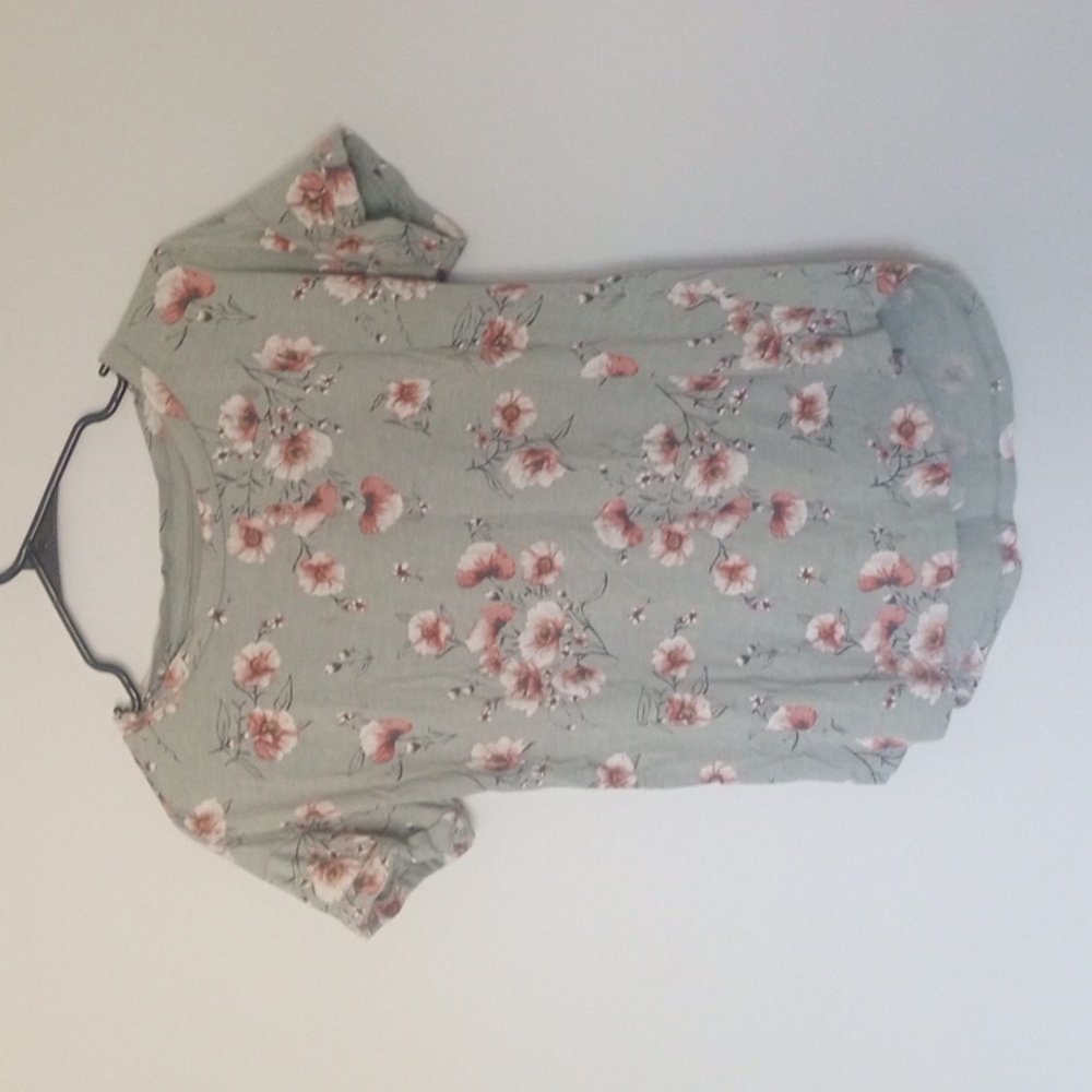 Maurices Sage Green Floral Top
